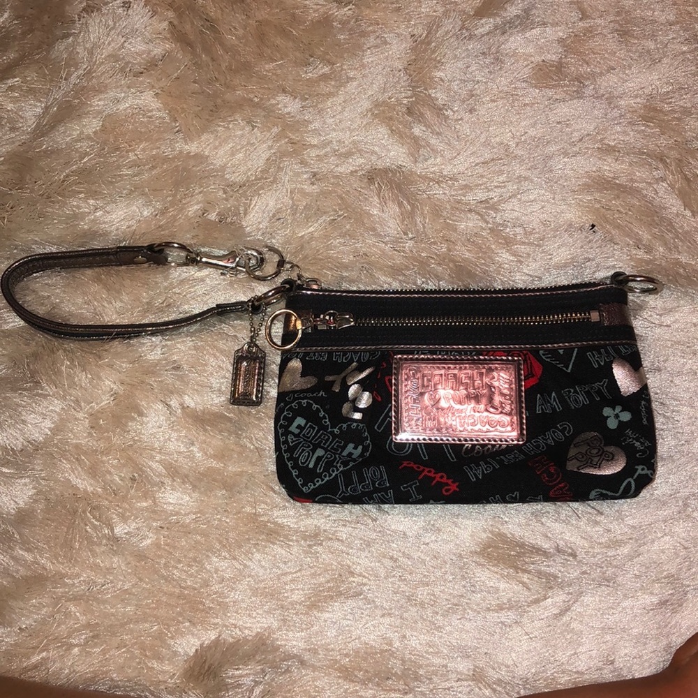 Coach poppy wristlet